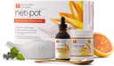 Himalayan Chandra Neti Pot Système complet de nettoyage du sinus Kit de démarrage
