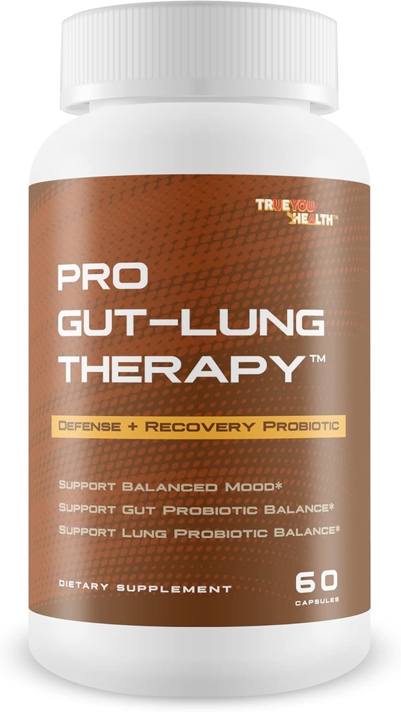 Pro Gut-Lung Therapy - Probiotic Mood Support - Defense + Recovery Probiotic - Support Balanced Mood - Support Gut Probiotic Balance - Support Lung Probiotic Balance - Overall Health Support