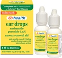A+Soins d'élimination de la cire d'oreille, Peroxyde de carbure 6,5%, Fabriqué aux États-Unis, Twin Pack, 1 fl Ounce (deux bouteilles de 0,5 fl oz)