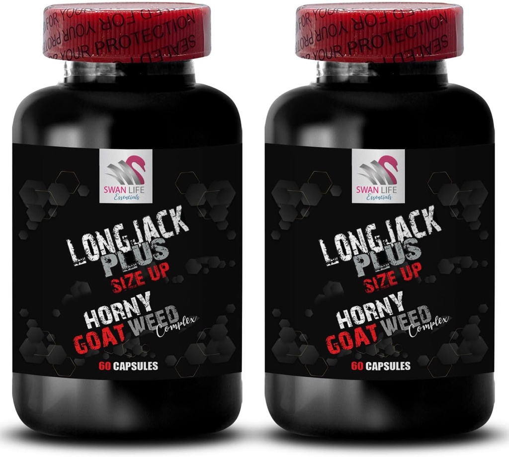 Augmenter la taille et la longueur - LONGJACK SIZE UP (FORMULA D'ENHANCEMENT MALE) - Tongkat ali - tongkat ali pour homme - tongkat ali pour homme 400mg - tongkat ali pour homme - tongat ali - 2 bouteilles 120 Cap