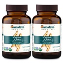 Licorice biologique Himalaya, 120 jours d'approvisionnement - supplément de santé digestif pour l'estomac relevé, le ballonnement occasionnel et les brûlures d'estomac - USDA biologique, végétalien, non-OGM, non-DGL, sans gluten, 60 capsules, 2 paquets