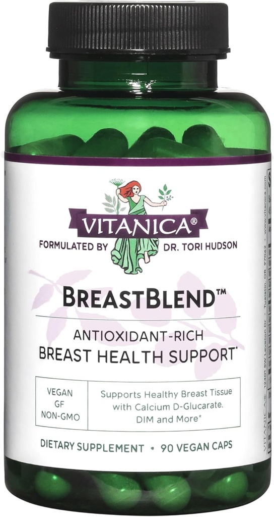 Vitanica BreastBlend, Soutien aux soins mammaires, Vegan, 90 Capsules