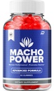Macho Power Gummies pour hommes – MachoPower Homme Gummies Supplément tout naturel, Power Macho Gummies Avis (1 Pack - 60 Gummies)