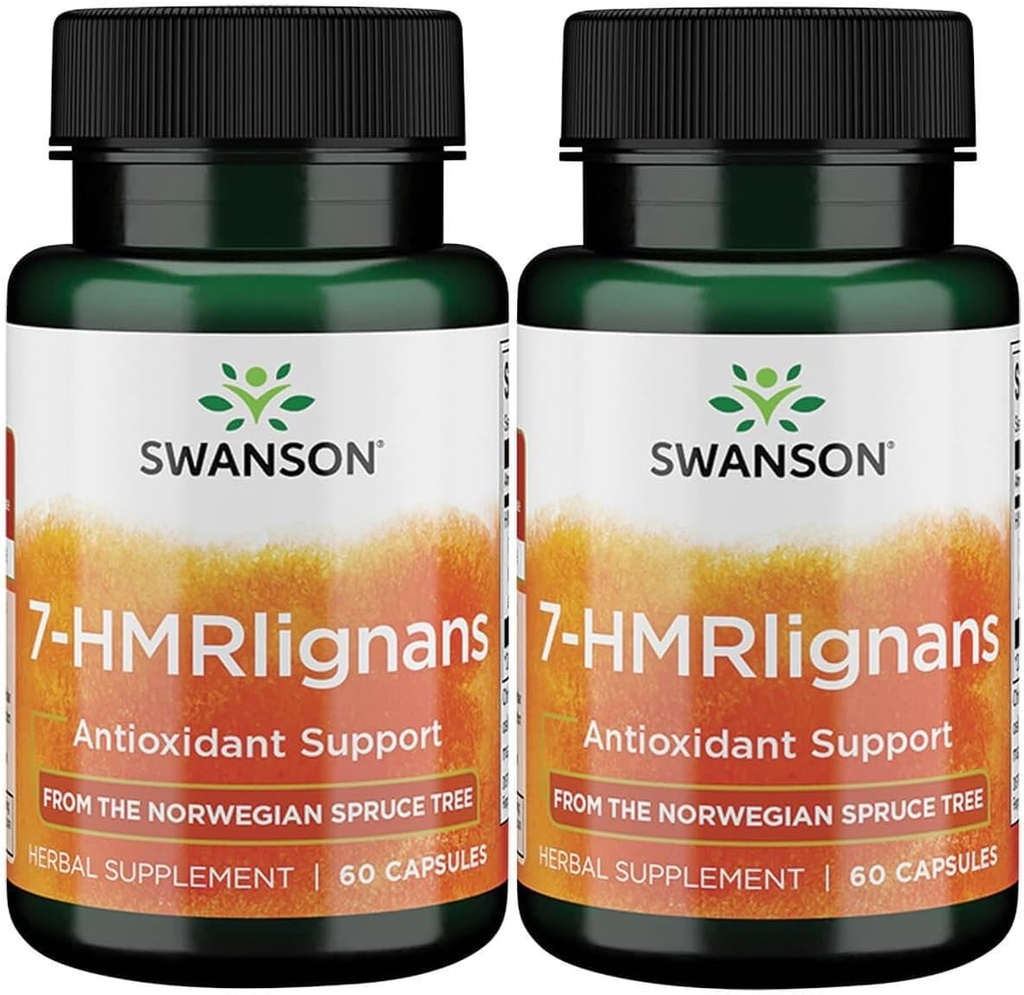 Swanson 7-Hmrlignans de Norwegian Spruce Tree 40 Milligrammes 60 Capsules (2 Pack)
