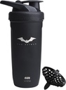 Smartshake DC COMICS Reforce Stainless Steel Protein Shaker Bottle 900 ml | 30 oz - Leakproof Screw-on Lid - BPA Free – Unisex - Non Insulated - Batman