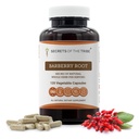 Secrets of the Tribe Barberry Root 120 Capsules, Made with Vegetable Capsules and Barberry (Berberis Vulgaris) Dried Root Bark (120 Capsules)