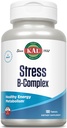 KAL Stress B Complex Vitamine Supplement, Complexe Vitamine B pour l'énergie, le stress, la formation de globules rouges et le soutien immunitaire, avec vitamine B12, B6 et acide folique, garantie de 60 jours, 50 portions, 100 comprimés