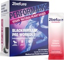 2avant Blackcurrant I Tous naturel Vegan pré entraînement, sans caféine I énergie propre, endurance, récupération I pré entraînement femmes et hommes I 20 x Packets individuels I Informed Sports Certifié