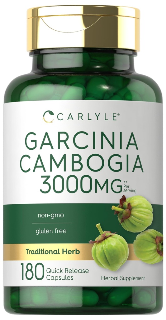Carlyle Garcinia Cambogia Extrait de 3000mg de 180 capsules