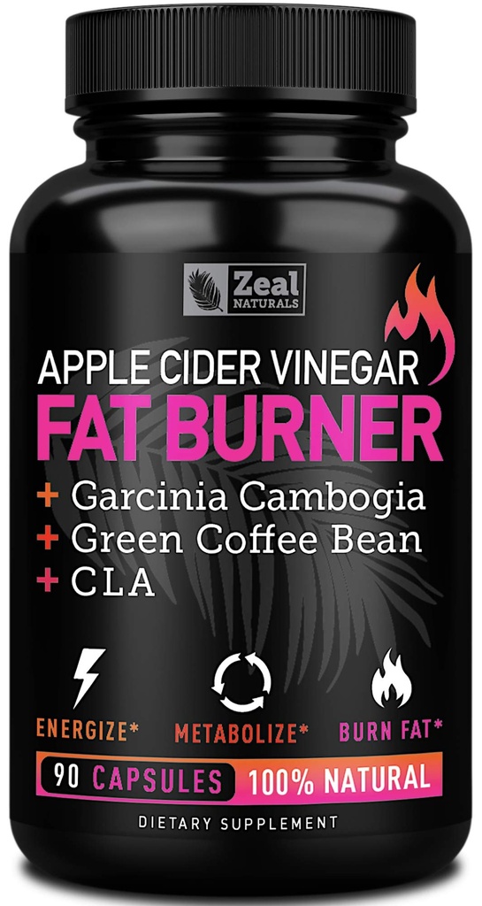 Pilules de gestion du poids pour les femmes - Garcinia Cambogia + w. CLA & Green Coffee Bean Green Tea