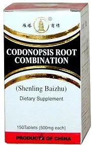 Combinaison de racines de codonopsis, Shenling Baizhu (150 comprimés)