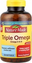Triple Omega 3-6-9, 150 Softgels Taille de valeur, supplément Omega pour la santé cardiaque