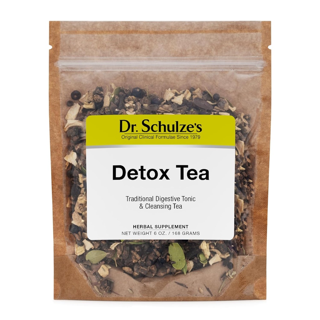 Dr. Schulze="Détox Tea="Tout but tonique à base de plantes" puissant stimulant digestif de complément alimentaire de foie ultime aide à éliminer le gaz et l'indigestion
