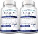 Science approuvée Restlex - 420 mg Mélange de glycinate de magnésium, L-théanine 200 mg - 60 Capsules - Boîte de 2