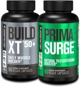 Jacked Factory construire XT 50+ Daily Muscle Builder (90 capsules) PRIMASURGE Testostérone Booster pour hommes (60 capsules) pour la vitalité, la croissance musculaire et l'énergie