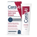CeraVe 1% Hydrocortisone Crème Anti-Itch, Relief sans fragrances pour la peau sèche et l'eczéma, 1 once