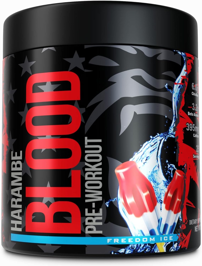 Harambe Pre Workout Supplément de pré-entraînement extrême pour les hommes et les femmes