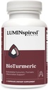 LUMINSPIRED SANTE Supplément curcumine curcuma à haute absorption avec extrait de poivre noir pour la santé articulaire, le soutien antioxydant et le soulagement de l'inflammation, végétalien, non-OGM, sans gluten - 60 chiffres