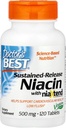Meilleure libération prolongée de niacine réelle, 500 mg, 120 Nombre