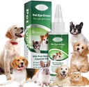 AIQIUSHA gouttes pour les yeux de chien 60ML pour tous les yeux animaux, aide à soulager les symptômes de l'oeil rose et de l'allergie, facilite les démangeaisons et l'irritation, avec des huiles essentielles naturelles pures 100% naturelles, sûres, douces et non toxiques