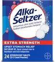 Alka-Seltzer Extra Strength Heartburn Relief Tablettes antiacide effervescentes, Relief d'indigestion rapide, 24 Ct