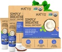 Matys Organic Simply Breathe Onguent nasal pour les nez secs et les narines en raison des allergies, des saignements de nez, de l'irritation de l'appareil CPAP & Oxygène, alternative saline propre pour les adultes et les enfants, 2 packs, 0,5 oz Chaque