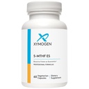XYMOGEN 5-MTHF ES - 17 000 mcg DFE - Supplément de folate bioactif sous forme de quatrefolic - Soutien de l'humeur, de la cardiovasculaire et de la méthylation - Folate de méthyle de vitamine B sous forme de L (60 capsules)