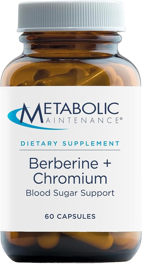 Metabolic Maintenance Berberine + Vitamin C and Magnesium - Chromium 200mcg for Heart Health and Immune Support