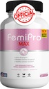 FemiPro MAX Supplément de soutien urinaire pour femmes, 60 capsules, contrôle supplémentaire de la vésicule avec canneberge, Hibiscus, Dandelion, Vegan, Sans gluten (1)