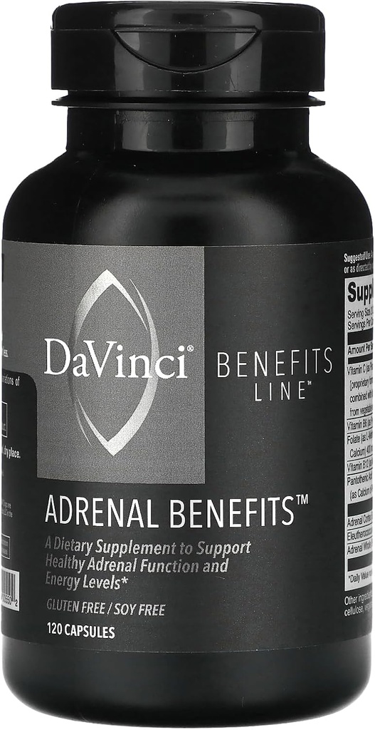 Ligne d'avantages, Avantages adrénaux, 120 Capsules, Laboratoires Davinci du Vermont