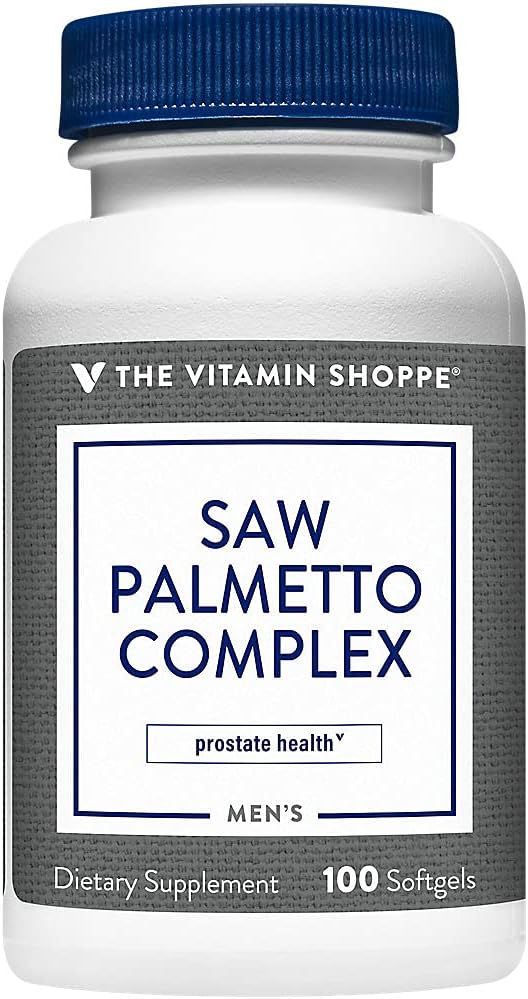 Saw Palmetto Complex 160mg - Supplément pour la santé de la prostate, facile à avaler Softgels (100 Softgels) par The Vitamin Shoppe
