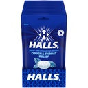 HALLS Toux et soulagement de la gorge Mentho-Lyptus Toux gouttes, 12 sacs de 30 (360 gouttes totales)