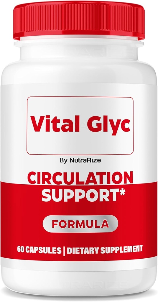 Capsules Glyc Vital - Formule officielle de soutien du sang, Nettoyant Vital Glyc Blood Vessel, Pilules Glyco Optimizer Vital, Soutient la santé et le bien-être, Poudre Glyc Vital (60 Capsules)