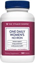 La Vitamine Shoppe Une Multivitamine quotidienne pour femmes sans fer, 2 000 UI Vitamine D3, Supplément multi-minérale, soutient la production d'énergie, soutient la santé cardiovasculaire et immunitaire (180 comprimés)