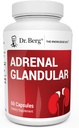 Dr Berg Adrenal Glandular - Formule d'équilibre hormonal qui soutient la santé de la fonction adrénale - Supplément de soutien adrénal - 60 capsules
