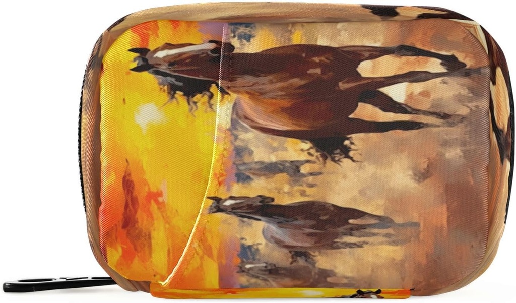 Cheval Pill Organizer Case Portable Weekly Daily Pill Case Bag Organizer with Zipper for Suppléments Medicine Travel Family Business