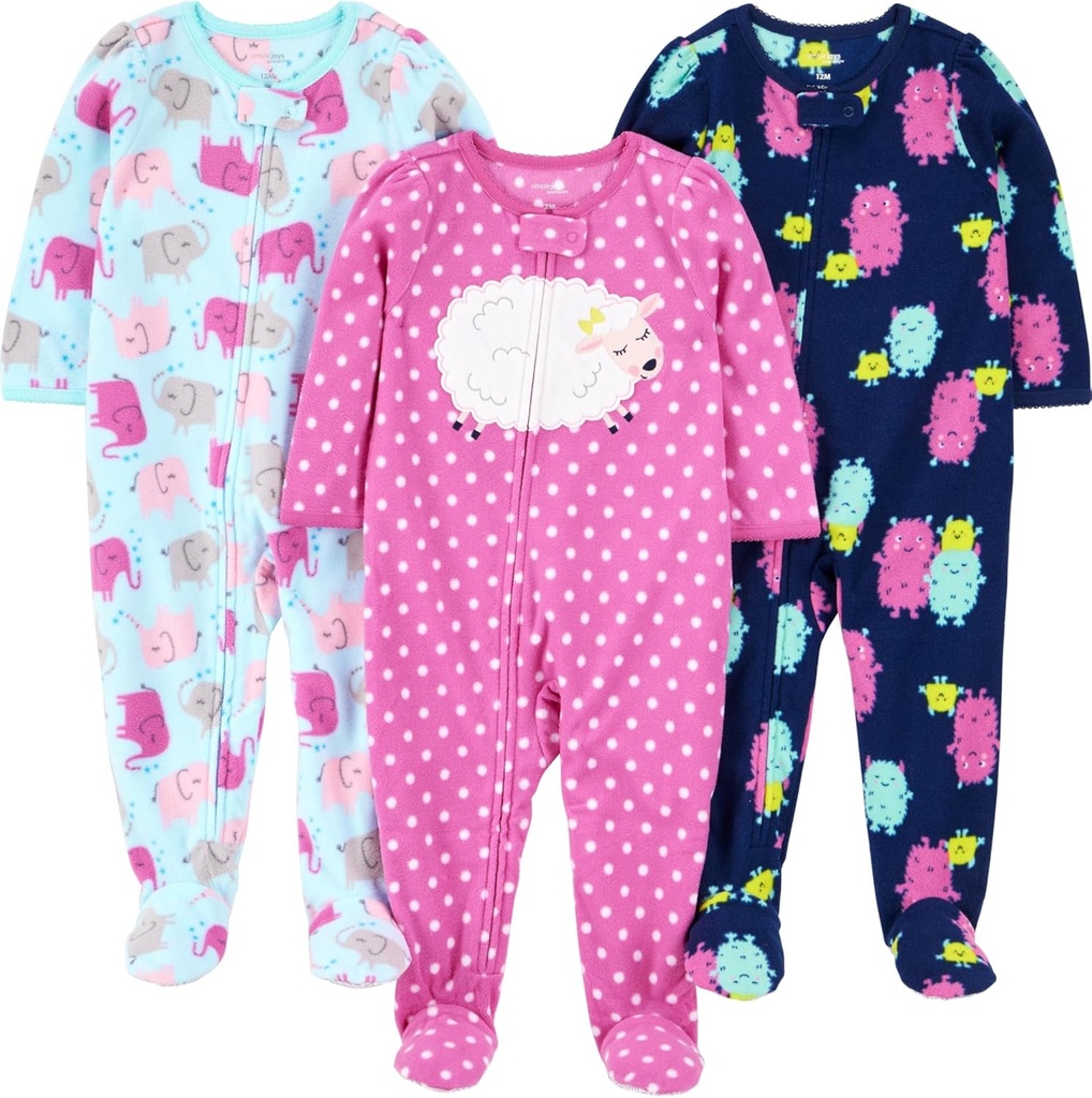 Simple Joys par les filles de Carter Loose-Fit Flamme Résistant à la Flèche Pied Pajamas