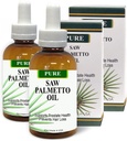 Pure Saw Palmetto huile naturelle biologique 60-90 jours d'approvisionnement contrairement aux poudres inefficaces soutenir la santé de la prostate sommeil mieux réduire les mictions fréquentes DHT bloqueur arrêt perte de cheveux (2 Fl Oz)