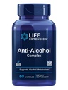 Extension de vie Complexe anti-alcool, vitamine C, zinc, graines de raisin, chardon de lait, extrait de girofle, soutient le métabolisme de l'alcool sain et la fonction optimale du foie, sans gluten, non-OGM, 60 capsules