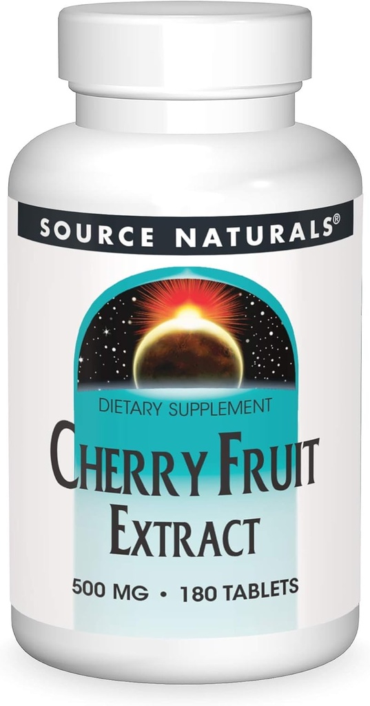 Source naturelle Extrait de cerise, source naturelle de flavonoïdes Cela agit comme antioxydants*, 500 mg - 180 comprimés