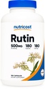 Nutricost Rutin 500mg, 180 Capsules - Sans gluten, non-OGM, et Végétarien Friendly