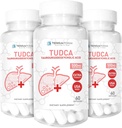 (3 Pack) Terraform Pure TUDCA (Acide Tauroursodeoxycholique) - 500mg par portion - Soutien du foie pur et santé - 60 Capsules