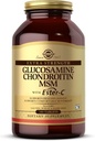 Solgar Extra Strength Glucosamine Chondroitine MSM w/ Ester-C, 180 comprimés - favorise la santé des articulations, soutient le mouvement confortable et la formation de collagène - non-OGM, gluten no, lait no - 60 portions