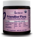 SUNBIOTICS Amilier Flora - Mélange de femmes, 20 milliards CFU de 6 souches probiotiques, femmes quotidien digestif vaginal et immunitaire santé, non-OGM et sans gluten, 2 once
