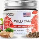 Four Elements 4E Wild Yam Balancing Cream, 2 OZ - 1ère place Lauréat au 2023 International Herb Symposium for Creams and Salves! Fièrement cultivé, fabriqué et emballé à WI, États-Unis.