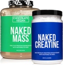 Lot de protéines sans soja NAKED: 8LB Chocolat Creatine de masse végétalienne