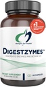 Designs for Health Digestzymes - Digestive Enzymes + Betaine Hydrochloride for Gas & Bloating Relief - Pepsin, Ox Bile, Lactase Enzyme & Lipase Enzymes for Digestion (60 Capsules)