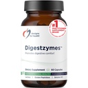 Designs for Health Digestzymes - Enzymes digestifs + Hydrochlorure de bétaïne pour le gaz et le dégel - Pepsine, Bile d'oxygène, Enzymes lactase et Enzymes lipase pour la digestion (60 capsules)