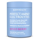 BodyHealth PerfectAmino électrolytes en poudre Pas de sucre, sans sucre kéto à jeun électrolytes boisson mélange, poudre d'hydratation avec minéraux traces - Berry mélangé - 30 portions