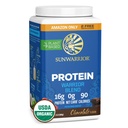 Poudre de protéines biologiques à base de plantes , Poudre de protéines biologiques végétalienne Chocolat aromatisé avec les acides aminés BCAA et les graines de chanvre Mélange de pois , sans OGM, sans gluten (chocolat, 32 portions)